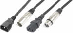 PD CONNEX CX09-15 IEC M & - 8211; XLR Mama / IEC F & - 8211; XLR papa, 15 m