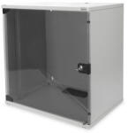 ASSMANN 19" 12U Fali Rack Szekrény - Üvegajtós, Szürke, Lapraszerelt