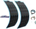  Rugalmas napelem készlet, félig rugalmas kialakítás, nagy hatékonyságú 150 W/100 W, 300 W 2 DB 150 W KIT