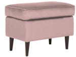 SIGNAL MEBLE Ron Bluvel Lábtartó Bársony Antik Rózsaszín Puff (RONV52WP)
