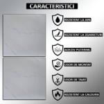  24 db öntapadós PVC padló/fal lap készlet NEXTLY, újrafelhasználható, vízálló, állítható, erős ragasztóval, könnyen felszerelhető, 5 m2, 45, 6 x 45, 6 cm, 1, 5 mm vastag ALM-2-9, újrafelhasználható, v