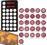  Viasz tömítéskészlet, retro térkép kialakítása, barkácsfüzetes szerszámok, 26db pecsétek setno. 23