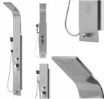 TOYA Zuhanypanel Hidromasszázs Esőztető Inox Steely 6 (Fala 75979)