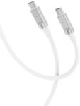 XO Кабел за зареждане и пренос на данни XO cable NB-Q252B, USB-C - USB-C 1.0m, 60W, Бял (NB-Q252B)