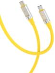 XO Кабел за зареждане и пренос на данни XO cable NB-Q252B, USB-C - USB-C 1.0m, 60W, Жълт (NB-Q252B)