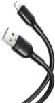 XO Кабел за зареждане и пренос на данни XO cable NB212 USB - Lightning 1, 0 m 2, 1A, Черен (NB212)