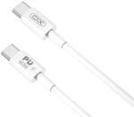 XO Кабел за зареждане и пренос на данни XO cable NB-Q190A PD USB-C - USB-C 1, 0m 60W, Бял (Q190A)