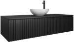 Mylife RELO fürdőszoba szekrény, matt fekete (120cm) - pepita