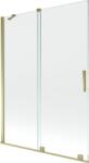 Mexen Velar Kádparaván 2 részes csúszó 130 x 150 cm, átlátszó nano, arany - 896-130-000-01-50 Kádparaván (5905315220998)