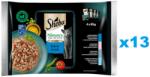Sheba Nature’s Collection Fish Flavours 52x85 g nedves teljes értékű eledel felnőtt macskáknak mártással, tonhal, lazac, tőkehal, óceáni hal darabokkal