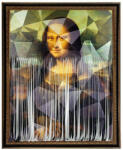 KARE Mademoiselle Lisa Festmény - Szürrealista Mona Lisa - 130x163cm (52639)