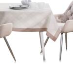 AmeliaHome Asztalterítő MILLUZA krémű metálfényes motívum klasszikus 140x400 ameliahome