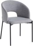 TEMPO KONDELA Étkezőszék, szürke/fekete, LONKA - mindigbutor