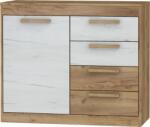 WIPMEB MAXIMUS 07 komód craft arany/craft fehér - mindigbutor