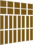ELTAP Quadratta 120x195 kárpitozott panel, sárga - mindigbutor