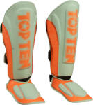  " Dragon" sípcsontvédők - zöld-narancs, L-es méret