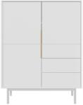 WIPMEB Viva Komoda Magas 3d3s Fehér/fehér