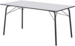 TEMPO KONDELA Étkezőasztal, fehér/fekete, 160x80x75 cm, NALAK TYP 3 - mindigbutor