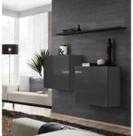 Wipmeble SWITCH 26 szekrénysor SB1 szürke-fekete - mindigbutor