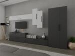 Mobiro Star Nappali Szekrénysor C76- Antracitszürke és Fehér színben - mindigbutor