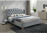 WIPMEB ASPEN VELVET ágy, ágyráccsal 180x200 szürke BLUVEL 14 - mindigbutor