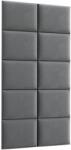 ELTAP Quadratta 100x200 kárpitozott panel, szürke - mindigbutor