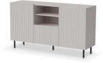 Halmar PAXOS KM-1 komód, szín: kasmír/fekete - mindigbutor