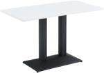 TEMPO KONDELA Bisztró asztal, fehér/fekete, 120x60 cm, RINALDO TYP 2 - mindigbutor