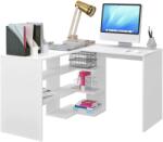 TEMPO KONDELA Sarok számítógépasztal, fehér, TAMARI - mindigbutor