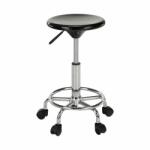 TEMPO KONDELA Szék, fekete/króm, MABEL 3 NEW - mindigbutor