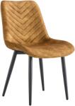 TEMPO KONDELA Étkezőszék, aranybarna/fekete, ZAINA TYP 2 - mindigbutor