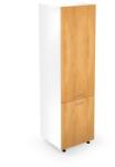 Halmar VENTO DU-60/214 magas kamraszekrény, szín: fehér/mézes tölgy - mindigbutor