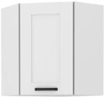 TEMPO KONDELA Felső szekrény sarokba, fehér, LULA 58x58 GN-72 1F - mindigbutor