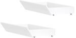 TEMPO KONDELA Fiókos konténer az ágy alá, 2 db-os szett, fehér, FLORENS - mindigbutor