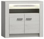 TEMPO KONDELA Komód, kőris fehér, INFINITY I-10 - mindigbutor