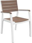 Leziter Harmony karfás kerti szék Cappuccino-fehér