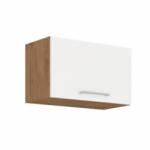 TEMPO KONDELA Felső szekrény, lancelot tölgy / fehér extra magas fényű HG, VEGA 60 GU-36 1F - mindigbutor