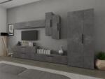 Mobiro Star Nappali Szekrénysor C75 -Betonszürke színben - mindigbutor