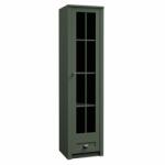 TEMPO KONDELA Vitrin, zöld, PROVANCE W1S - mindigbutor