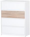 WIPMEB WENECJA 07 (komód) fehér/sonoma tölgy& - mindigbutor