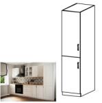 TEMPO KONDELA Élelmiszer szekrény D40SP, fehér/sosna Andersen, bal, SICILIA - mindigbutor