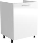 Halmar Vento dk-60/82 mosogató szekrény magasfényű fehér - mindigbutor - 31 806 Ft