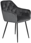 Ateir AS115 Étkezőszék - Sötét szürke bársony