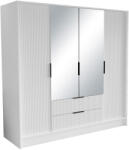 ADRK NOREL 200 tükrös tolószekrény, Fehér, Fehér - smartbutor