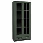 TEMPO KONDELA Vitrin, zöld, PROVANCE W2S - mindigbutor