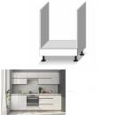 TEMPO KONDELA Tűzhely beépítő alsószekrény, fehér magas fényű HG, LINE - mindigbutor - 55 955 Ft