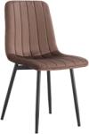 TEMPO KONDELA Szék, barna Velvet szövet/fekete, RAMITA TYP 1 - mindigbutor - 17 005 Ft