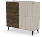 Halmar RANDOM 2 KM-2 komód, szín: kasmír/dió/fekete - mindigbutor