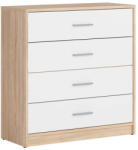 GERBOR Nepo 010 KOM4S komód sonoma/fehér - smartbutor