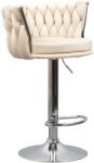 TEMPO KONDELA Design bárszék, bézs Velvet szövet/króm, BRIN - mindigbutor